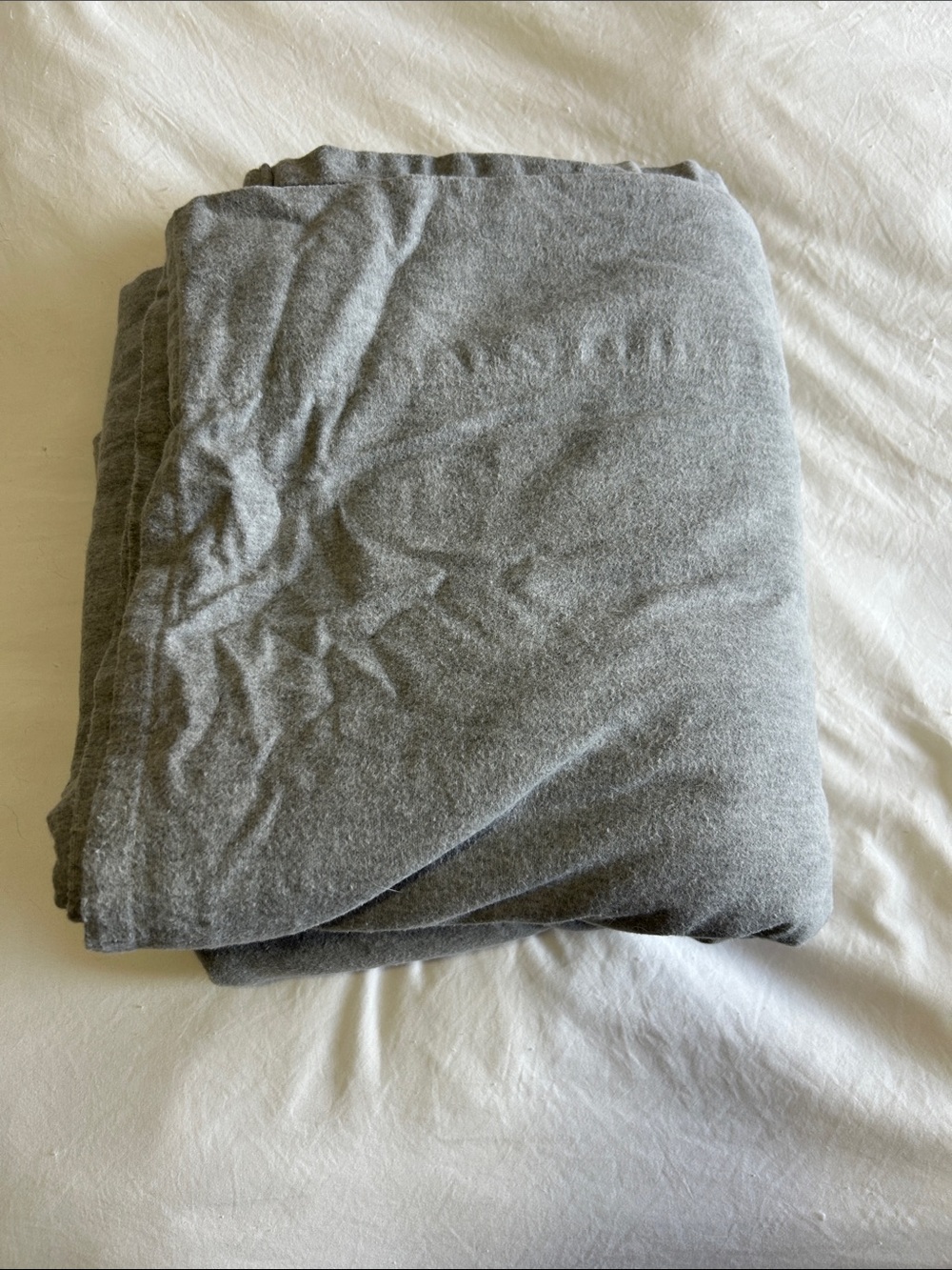 New flat sheet only Soft Grey Jersey Sheet Set - Unbranded